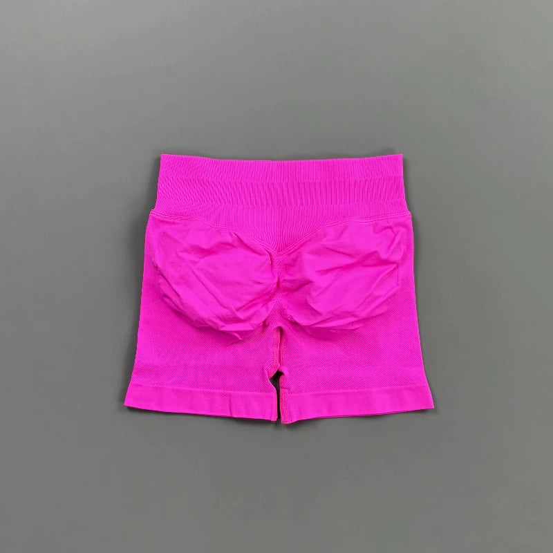 Short Biker Femme Scrunch Butt Sans Coutures — 44 Coloris, Yoga, Gym & Fitness Taille Basse
