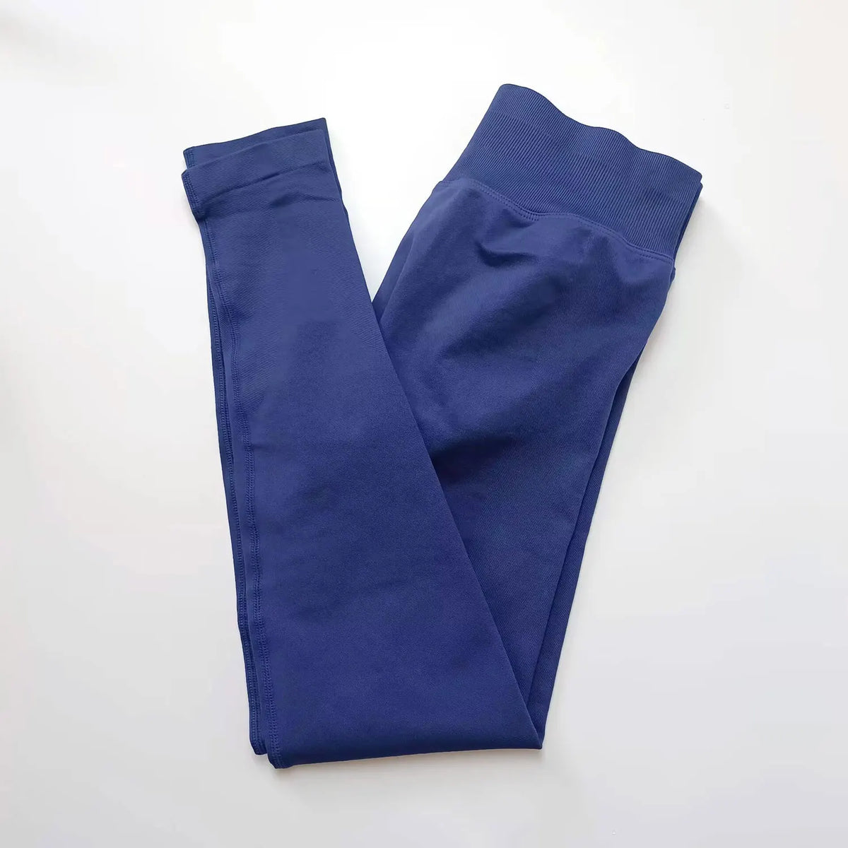Legging sans coutures femme scrunch, coloris gris & bleu