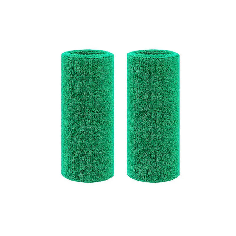 Bracelets sport éponge pack 2, coloris vert 15 cm – 2 pièces