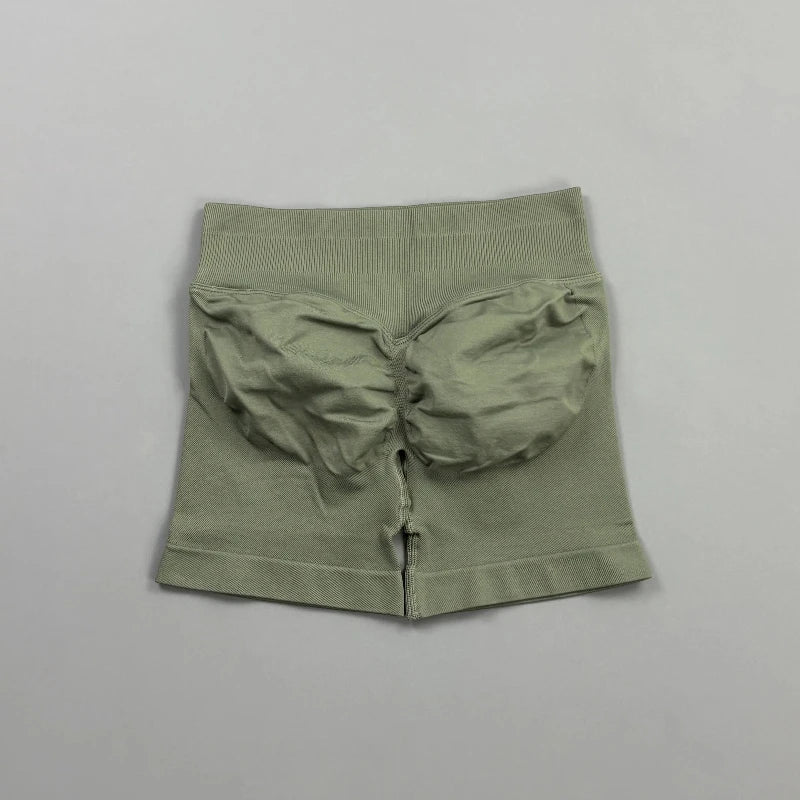 Short Biker Femme Scrunch Butt Sans Coutures — 44 Coloris, Yoga, Gym & Fitness Taille Basse
