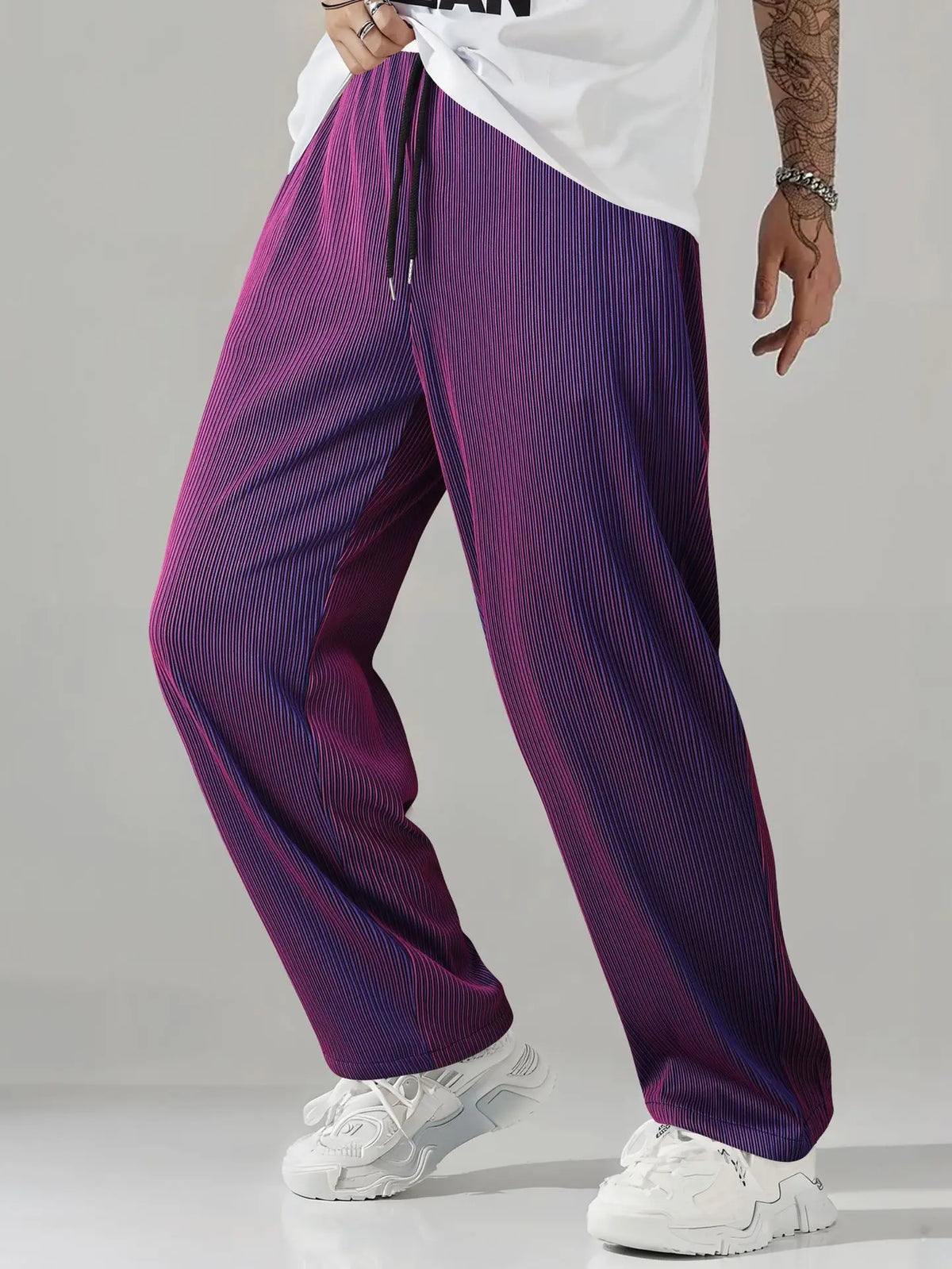 Pantalon Homme Droit Anti-Plis Respirant — 4 Coloris Vifs, Streetwear & Sport
