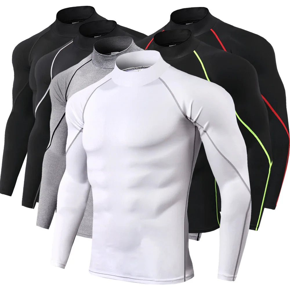 T-shirt compression manches longues homme