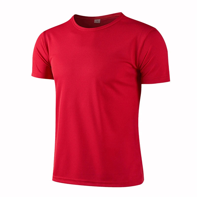 T-shirt running homme séchage rapide, coloris rouge