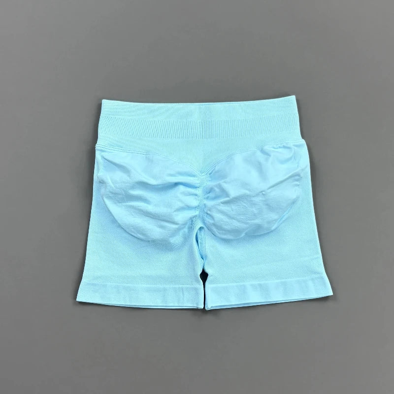 Short Biker Femme Scrunch Butt Sans Coutures — 44 Coloris, Yoga, Gym & Fitness Taille Basse