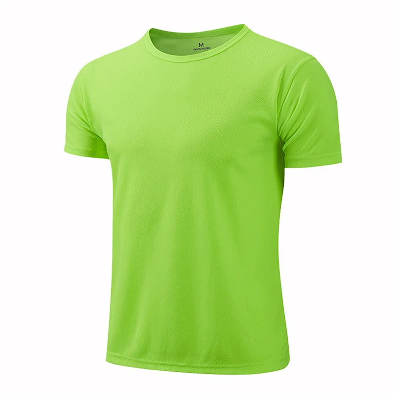 T-shirt running homme séchage rapide, coloris vert