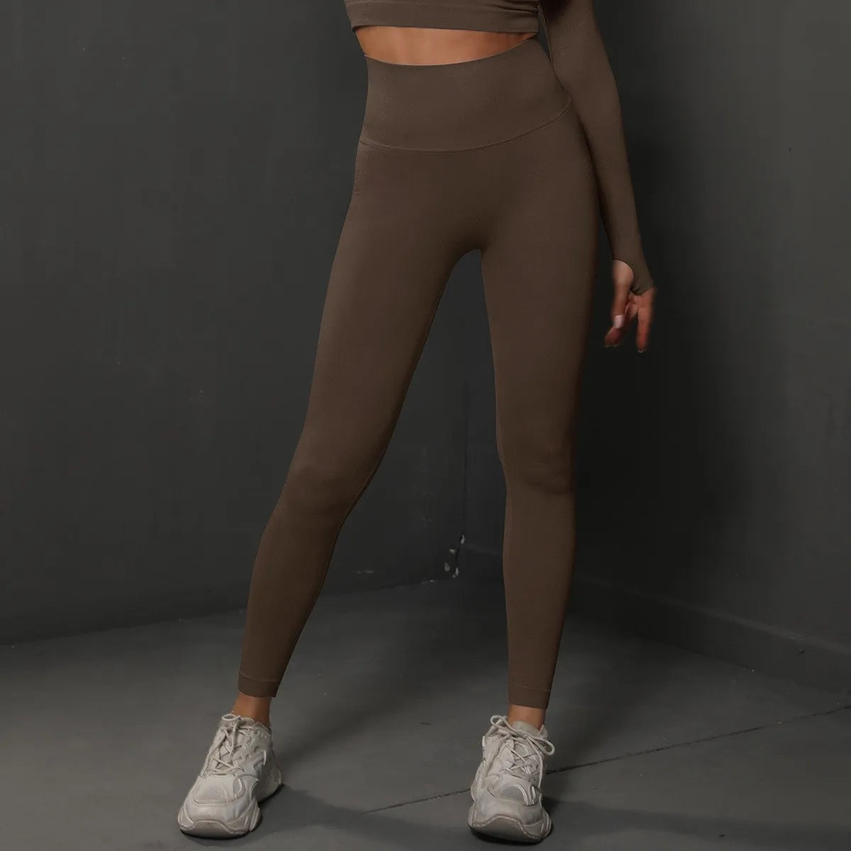 Legging yoga taille haute sans coutures — vue 4