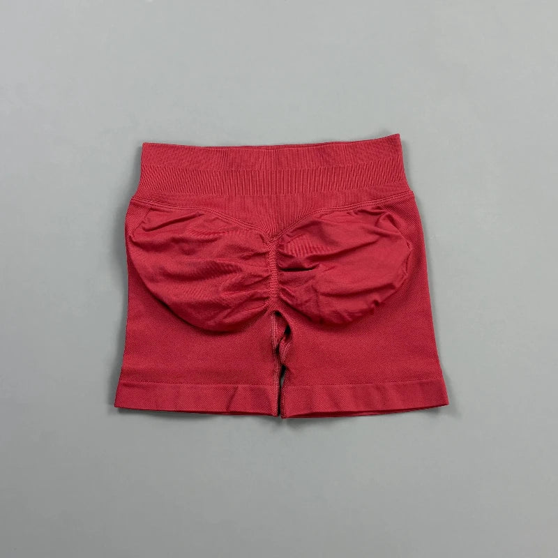 Short Biker Femme Scrunch Butt Sans Coutures — 44 Coloris, Yoga, Gym & Fitness Taille Basse