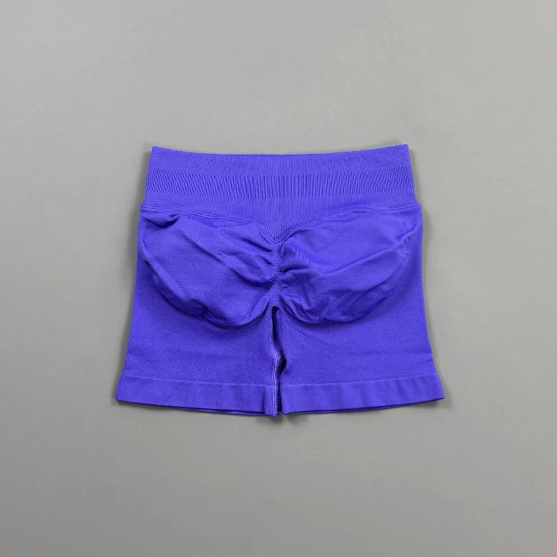 Short Biker Femme Scrunch Butt Sans Coutures — 44 Coloris, Yoga, Gym & Fitness Taille Basse
