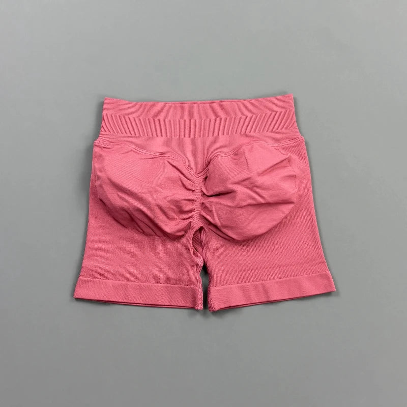 Short Biker Femme Scrunch Butt Sans Coutures — 44 Coloris, Yoga, Gym & Fitness Taille Basse