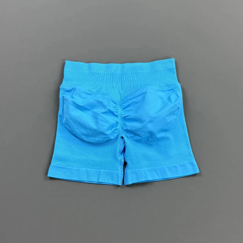 Short Biker Femme Scrunch Butt Sans Coutures — 44 Coloris, Yoga, Gym & Fitness Taille Basse
