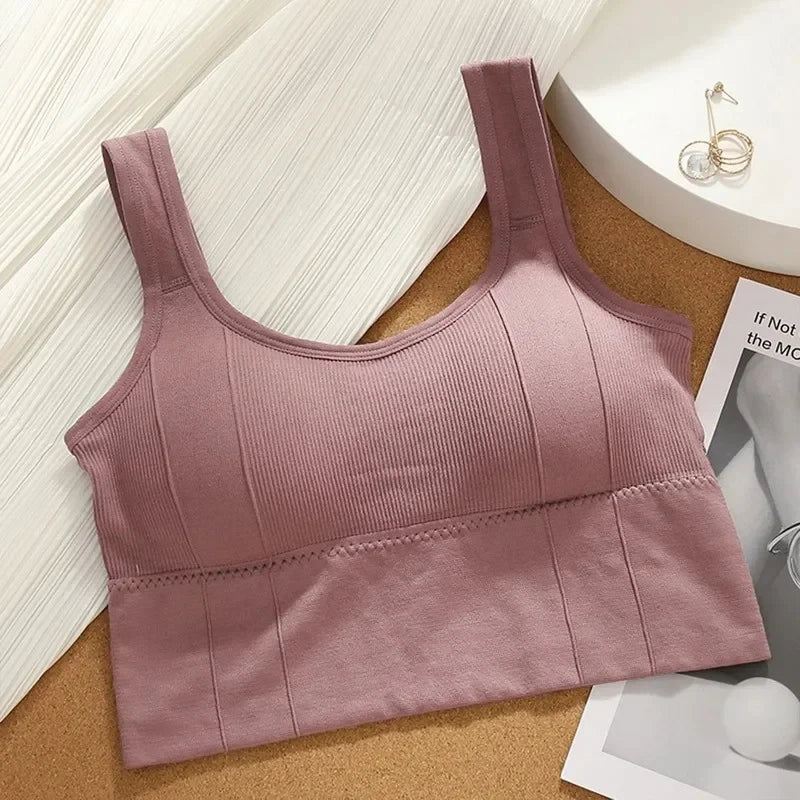 Brassière sport femme anti-transpiration, coloris violet 1