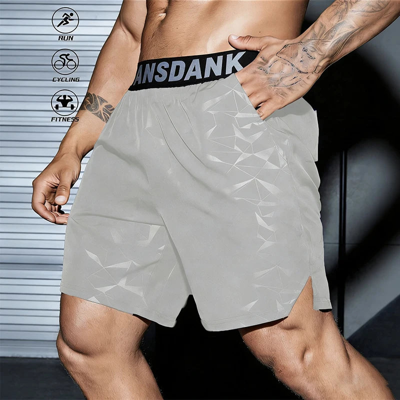 Short running homme football, coloris gris clair