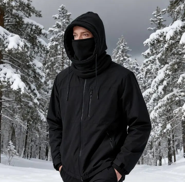 Cagoule tricot hiver unisexe — vue 2