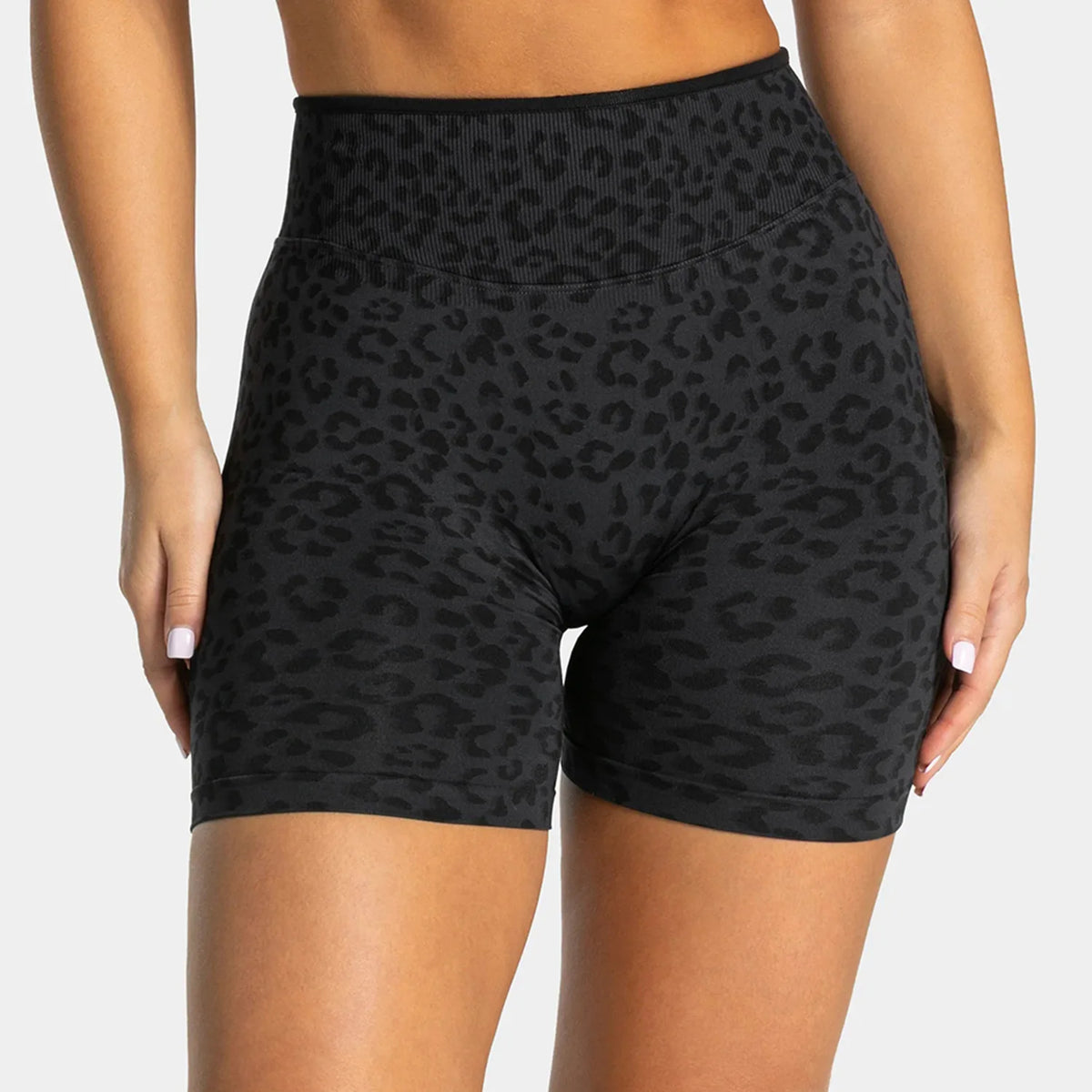 Ensemble yoga léopard & zèbre, coloris noir 1